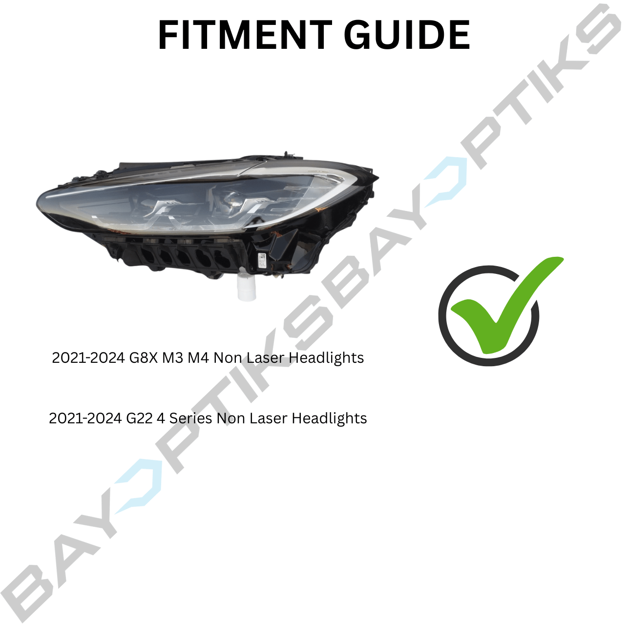 G8X G80 M3 G82 M4 G22 4 Series Complete Laser Style Headlights (2021 - Present)